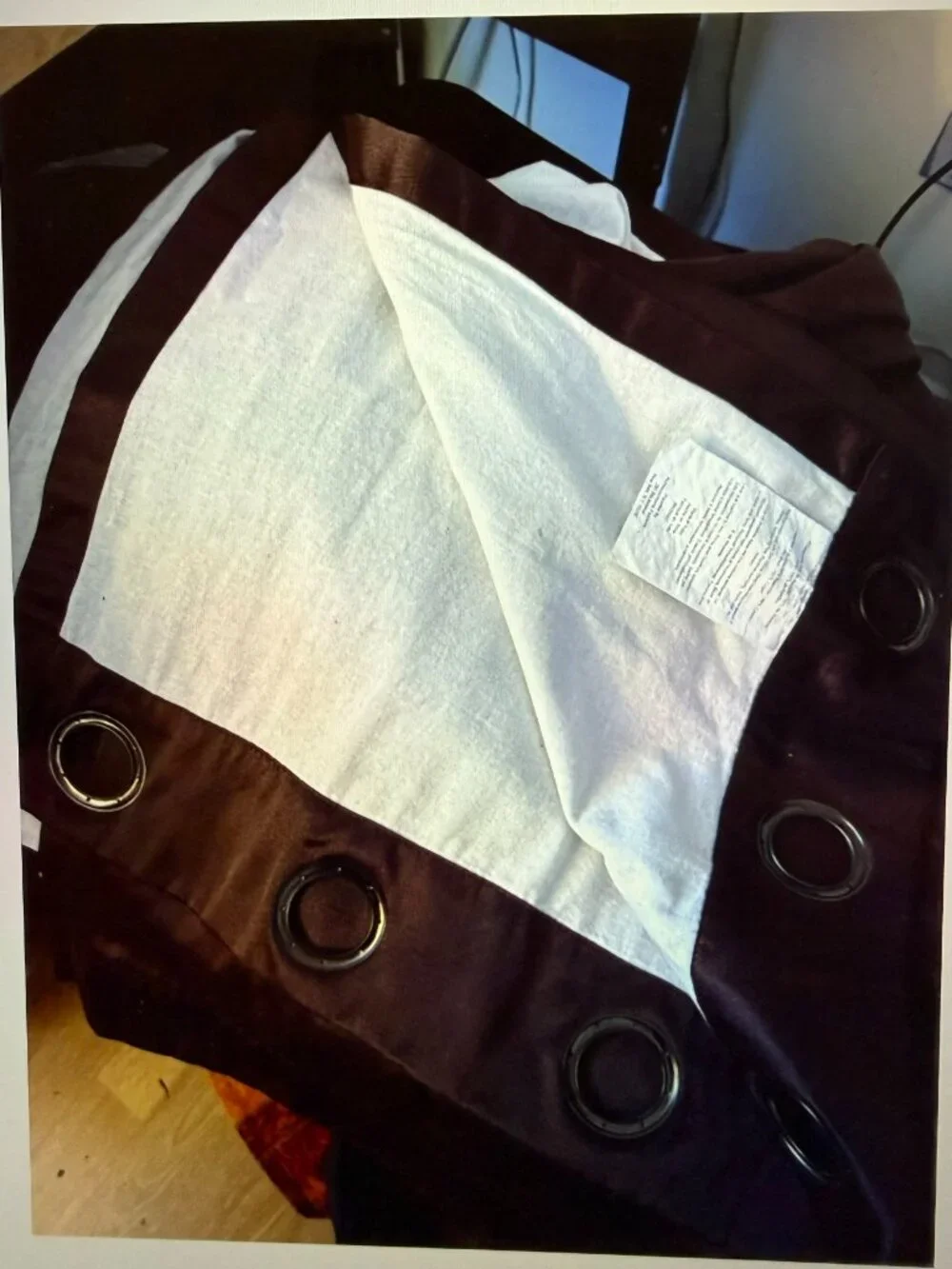 Blackout Curtains w/Silver Metal Grommets Lined Drapes for Privacy & Insulation